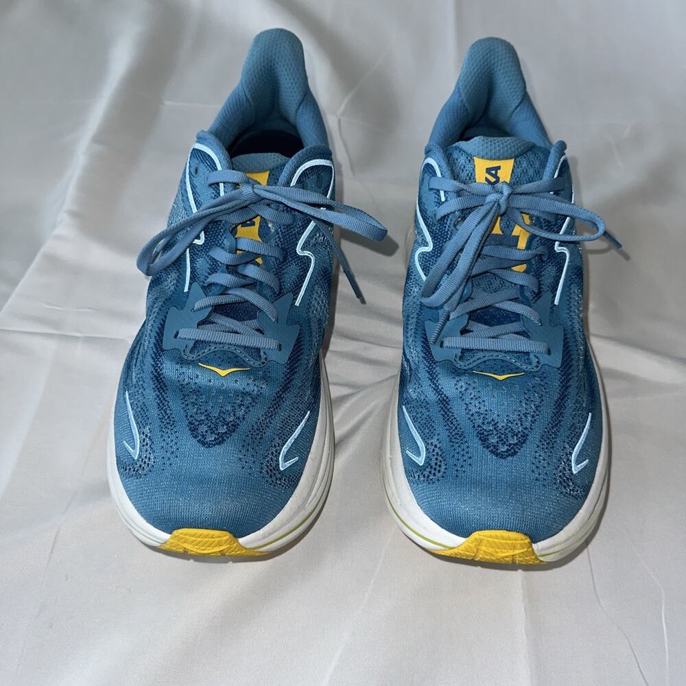 Hoka one one Sneakers Size 11 D Model 1162030Alf Light Blue Yellow Accent